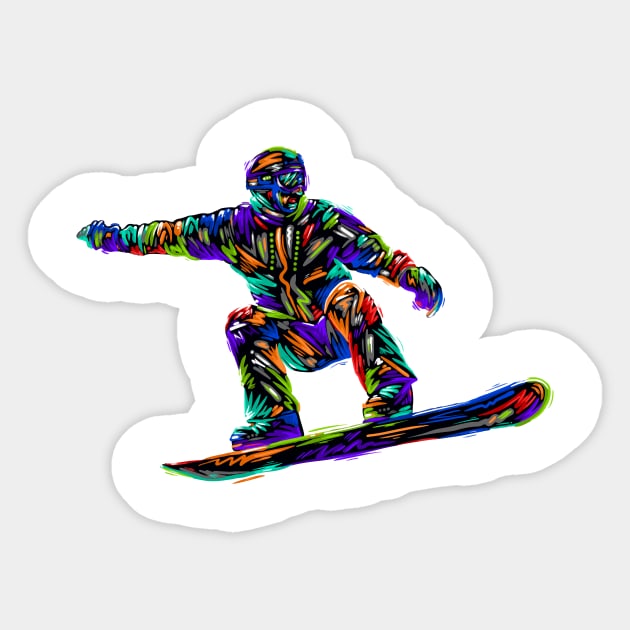 Snowboard Sticker by Razym